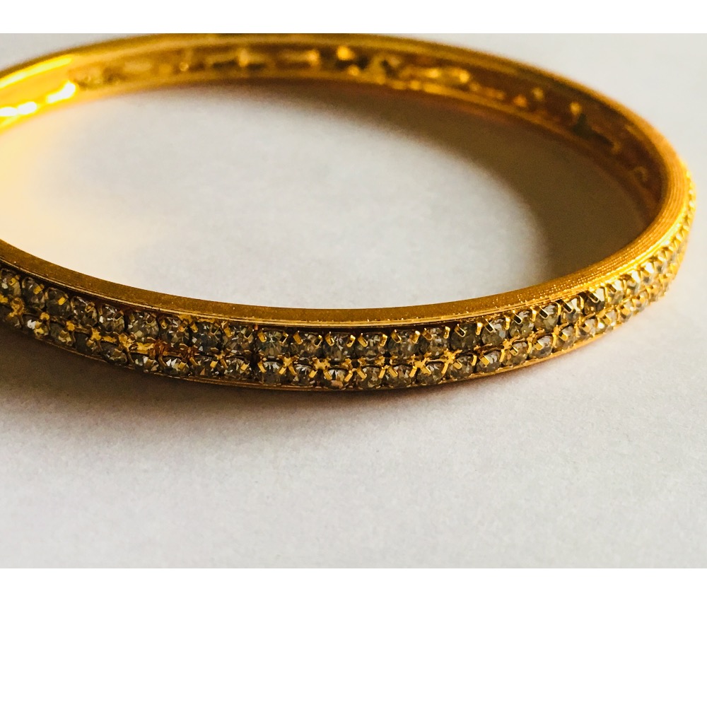 Fancy Artificial Gold Plated Diamond Bangle