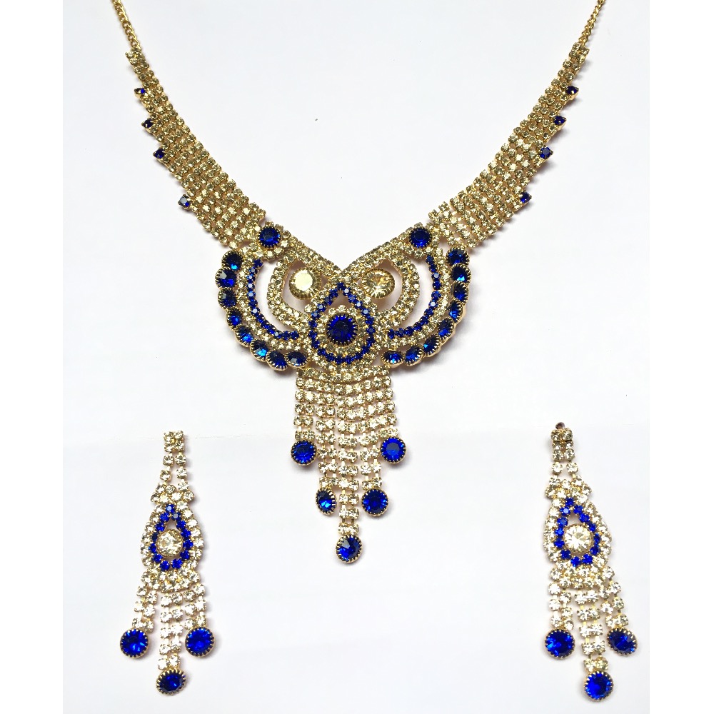 Designer  Gold Plated Diamond Necklace