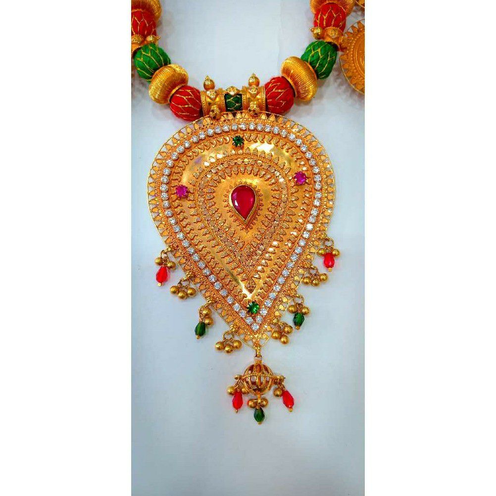 916 gold zumnu With Moti a jewellery of ahir community - Image 2