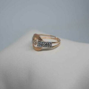 18c Rose Gold ladies Ring