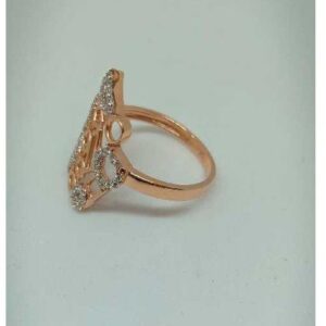 18KT Rose Gold Ladies Modern Wedding Ring