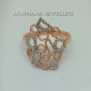 18KT Rose Gold Ladies Modern Wedding Ring
