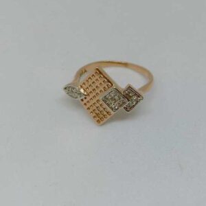 18KT Rose Gold Diamond Ladies Ring