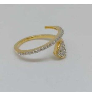 18KT Rose Gold Heart Shape Ladies Ring
