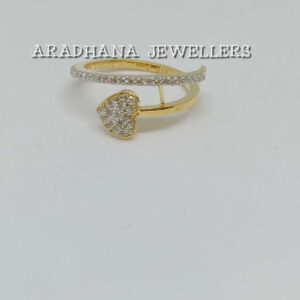 18KT Rose Gold Heart Shape Ladies Ring