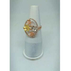 750 Tri Colour Rose Gold Ring