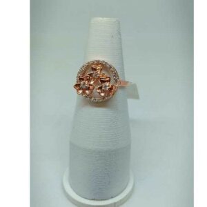 18KT Rose Gold Flower Shaped Ring