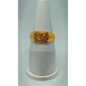 916 Gold Casual Wear Gents Ring