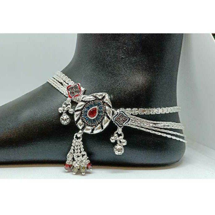 Silver Antique Ladies Payal