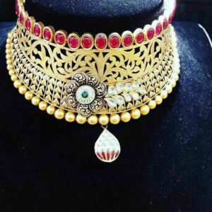 916 Bridal Antique Chokar Set