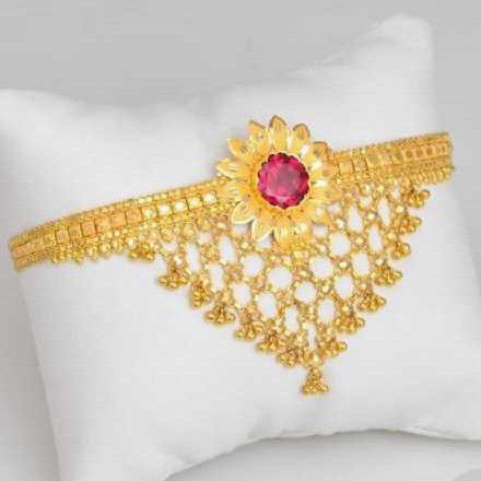 22KT Ruby Finished Bajubandh