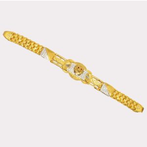 916 Gold Antique Gents Lucky Bracelet