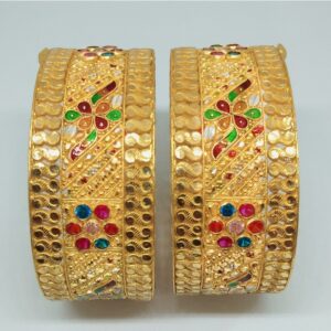 22 KT Gold Designer Rajwadi Kada
