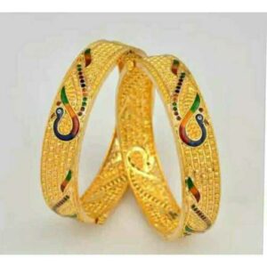 916 Gold Traditional Style Ladies Bangles