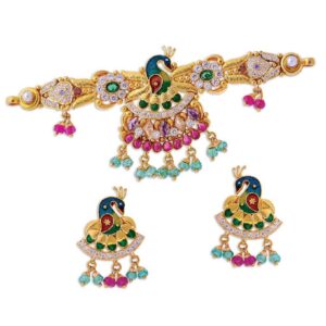 916 Gold  Bridal Necklace Set