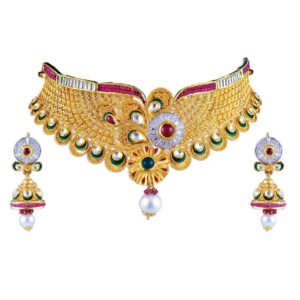 916 Gold  Bridal Necklace Set
