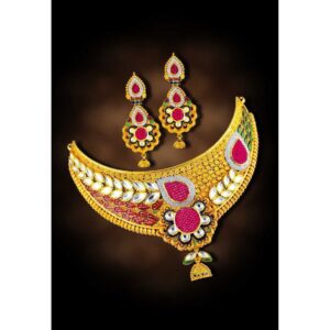 916 Gold  Bridal Necklace Set