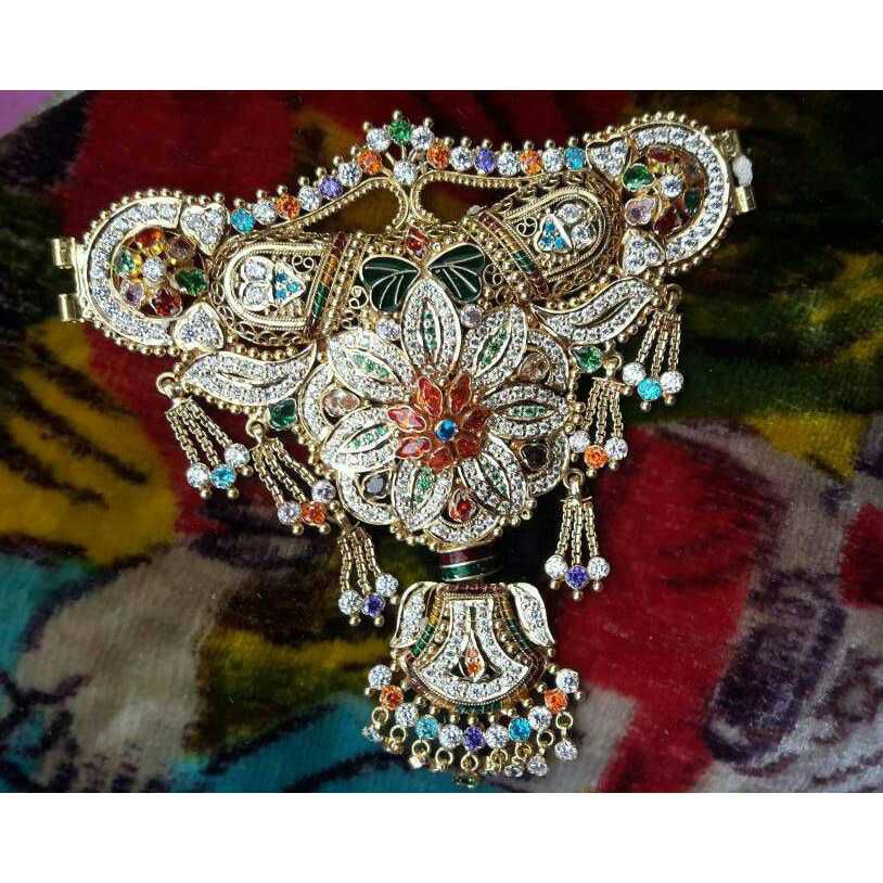 Gold Meenakari Ladies Pendant