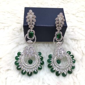 Silver forming fancy earrings