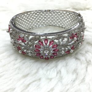 Silver Forming Fancy Diamond Bracelet