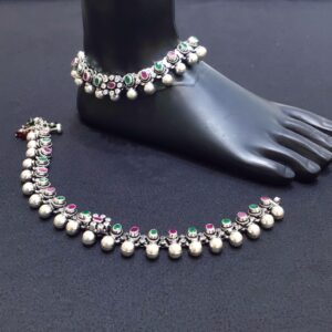 925 Silver Colorstone Payal