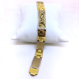 916 Gold Jaguar Design Gents Bracelet