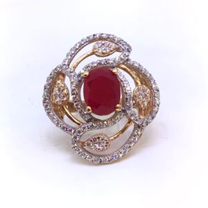 FANCY ROSEGOLD LADIES RING