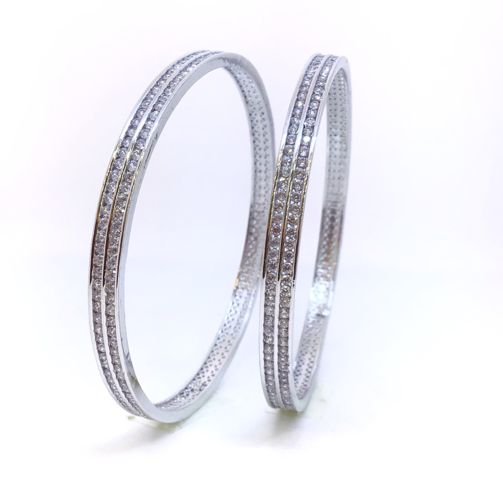 Fancy sterling Light Weight silver bangles - Image 2