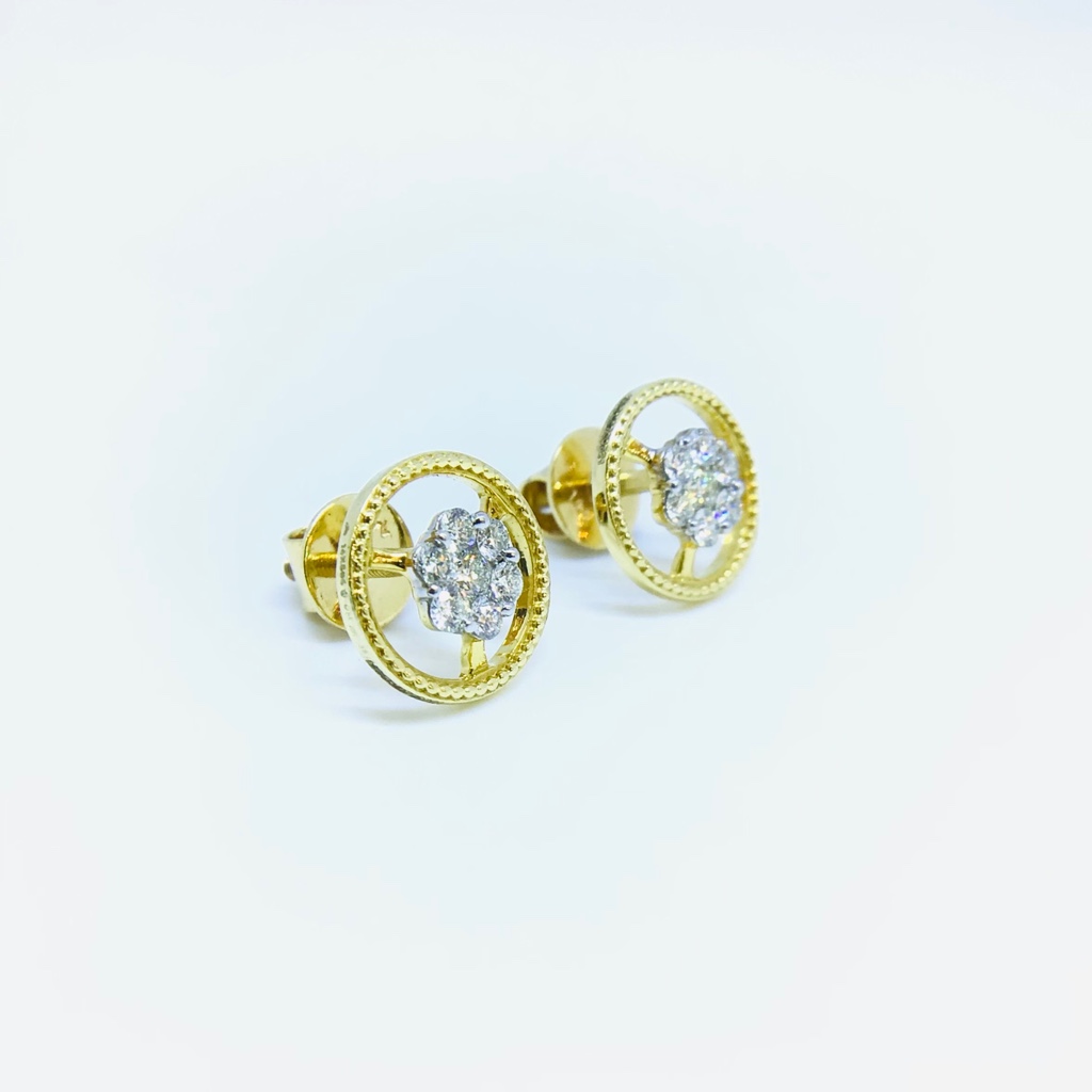 BRANDED FANCY REAL DIAMOND EARRINGS - Image 2