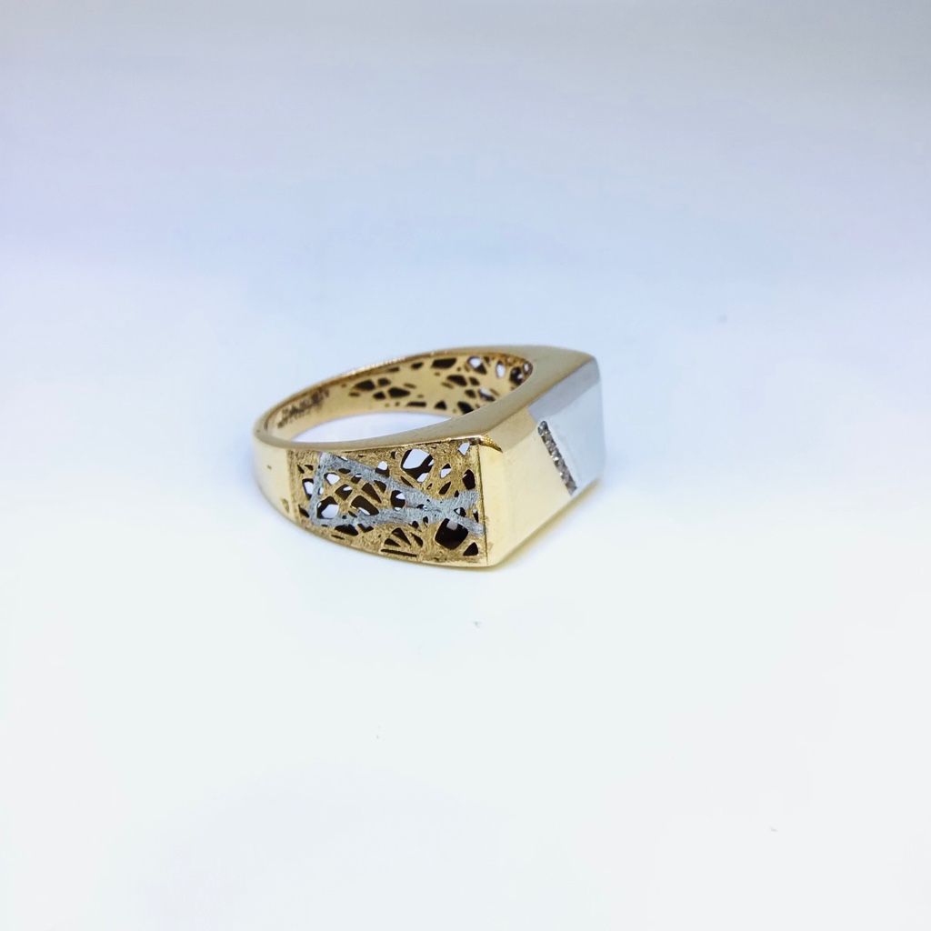 BRANDED FANCY ROSE GOLD RING - Image 2
