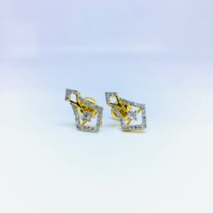 BRANDED FANCY REAL DIAMOND EARRINGS