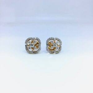 BRANDED FANCY REAL DIAMOND EARRINGS