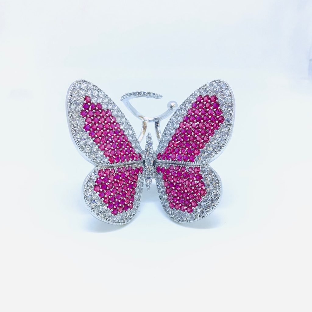 FANCY MOVING FLAXIBLE BUTTERFLY RING - Image 2