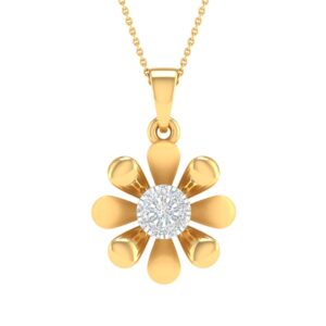 Real diamond fancy pendant