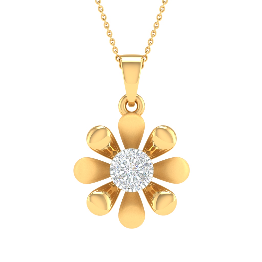Real diamond fancy pendant