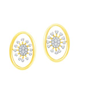 Real diamond fancy earrings