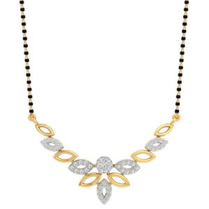 Branded fancy real diamond mangalsutra