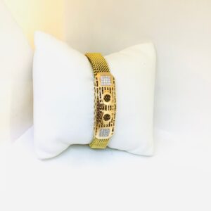 BRANDED FANCY ROSE GOLD BRACELET