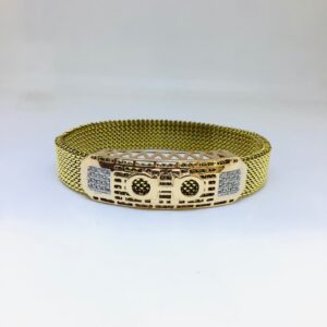 BRANDED FANCY ROSE GOLD BRACELET