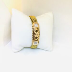 BRANDED FANCY ROSE GOLD BRACELET