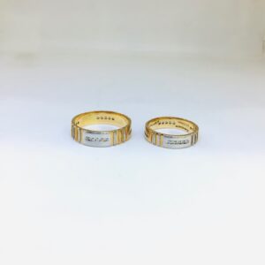 BRANDED FANCY ROSE GOLD COUPLE RINGS