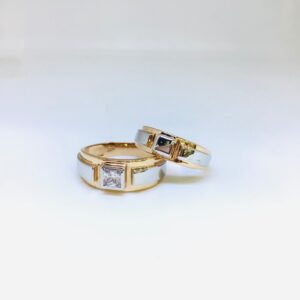 DESIGNING FANCY ROSE GOLD COUPLE RINGS