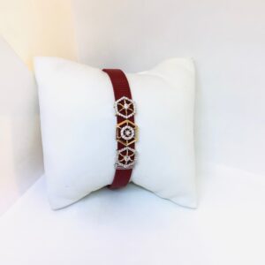 BRANDED FANCY ROSE GOLD BRACELET