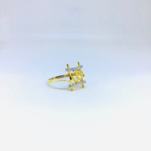 BRANDED FANCY GOLD OM RING