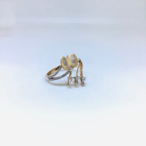 BRANDED FANCY ROSE GOLD BUTTERFLY RING