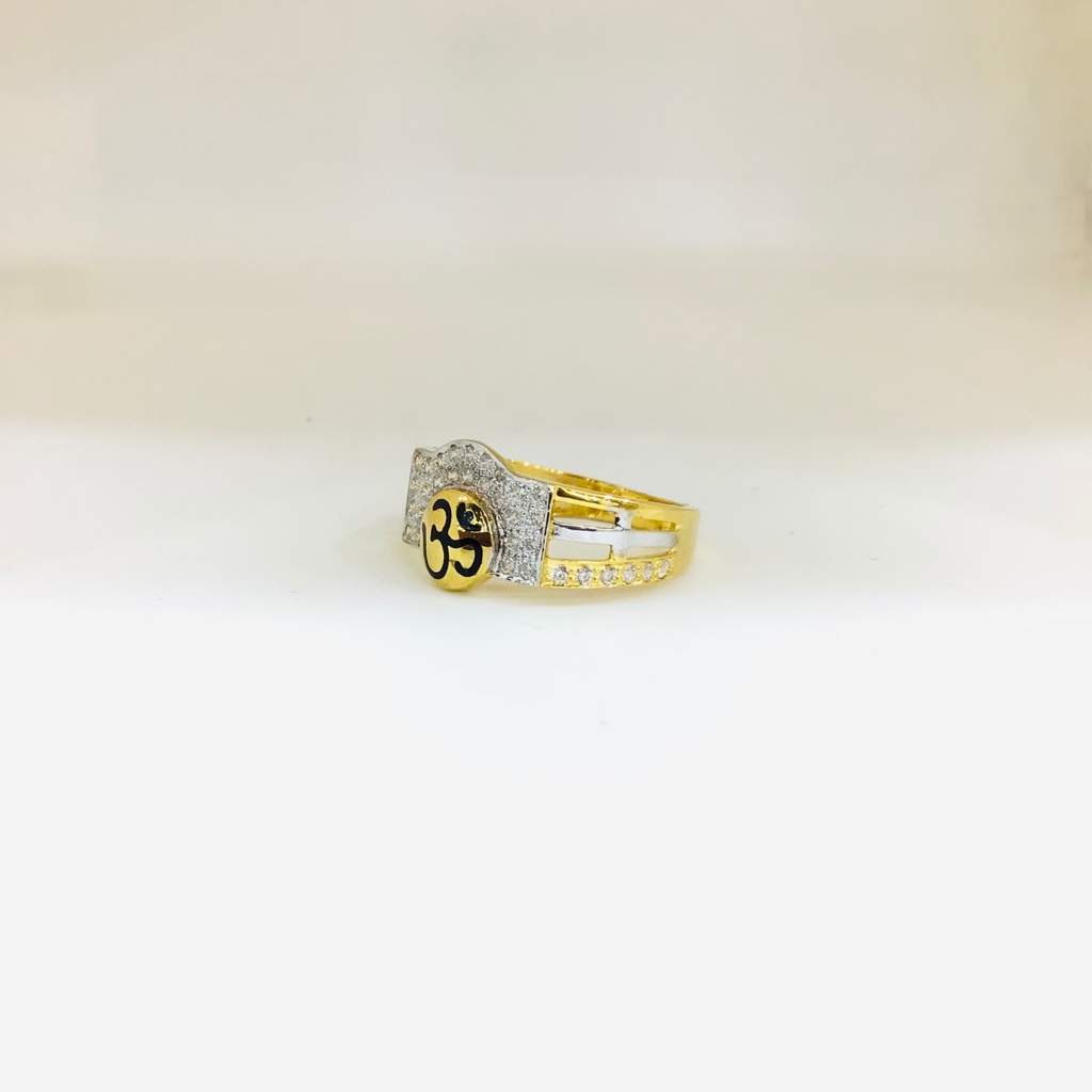 FANCY GOLD OM RING FOR MEN - Image 2