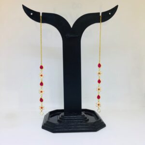 FANCY GOLD STONE EARCHAIN