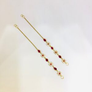 FANCY GOLD STONE EARCHAIN