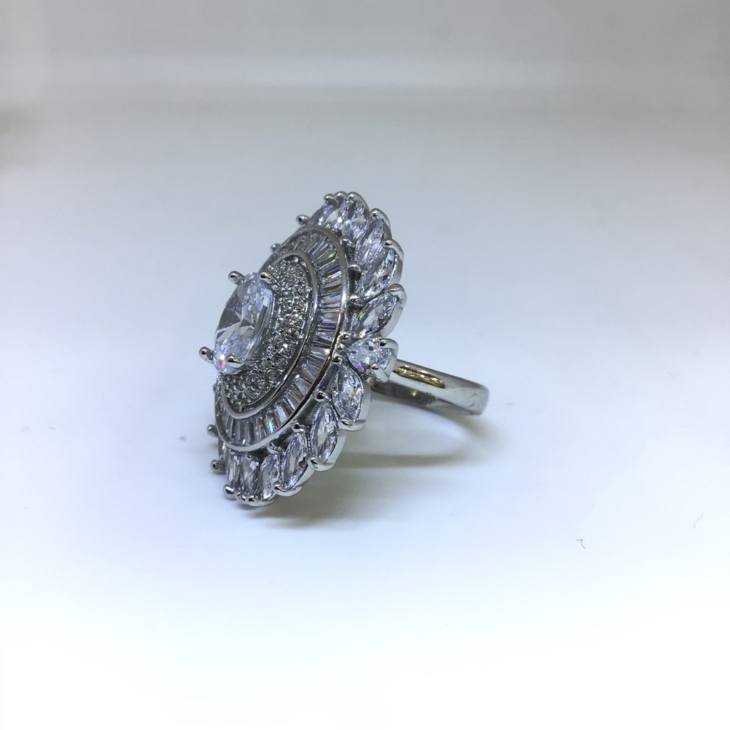 BRANDED FANCY STERLING SILVER RING - Image 2
