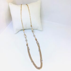 BRANDED FANCY ROSE GOLD CHAIN